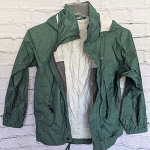 Marmot PreCip Rain Jacket Child's Size Small Mallard Green